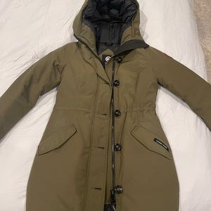 Canada Goose Rossclair Parka - Military Green - Size Medium